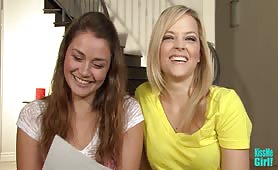 Alexis Texas & Allie Haze getting to know one another on kissmegirl.com